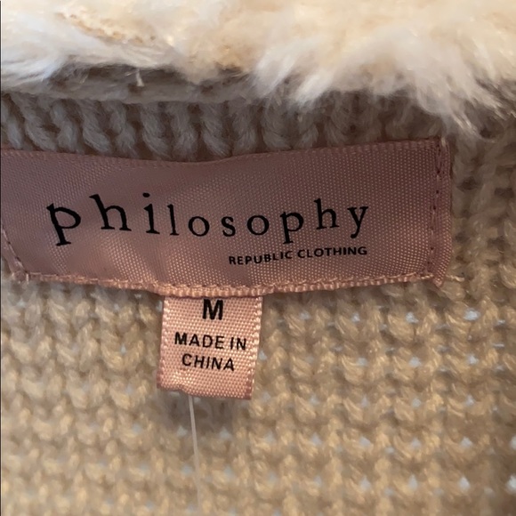 NWT Philisophy Sweater Jacket M - Picture 4 of 6